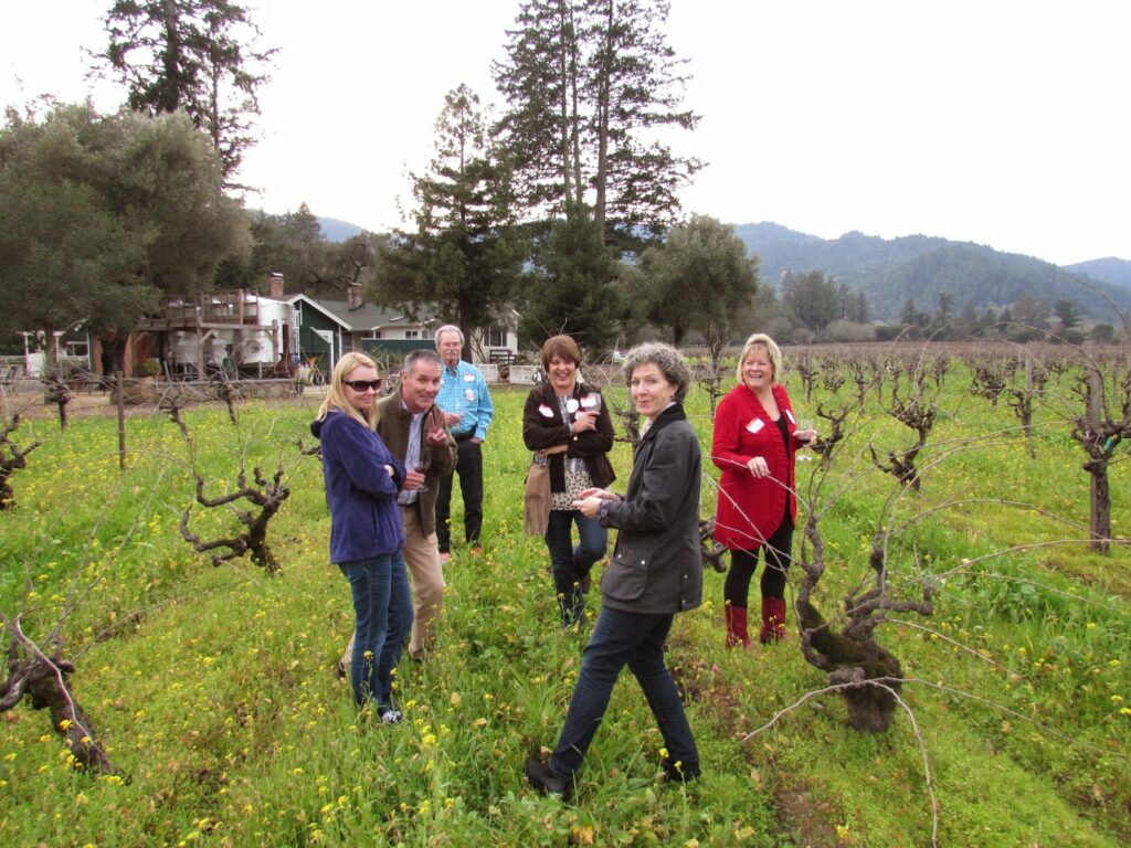 Bliss Wine Tour Guests enjoying a tour of the fields