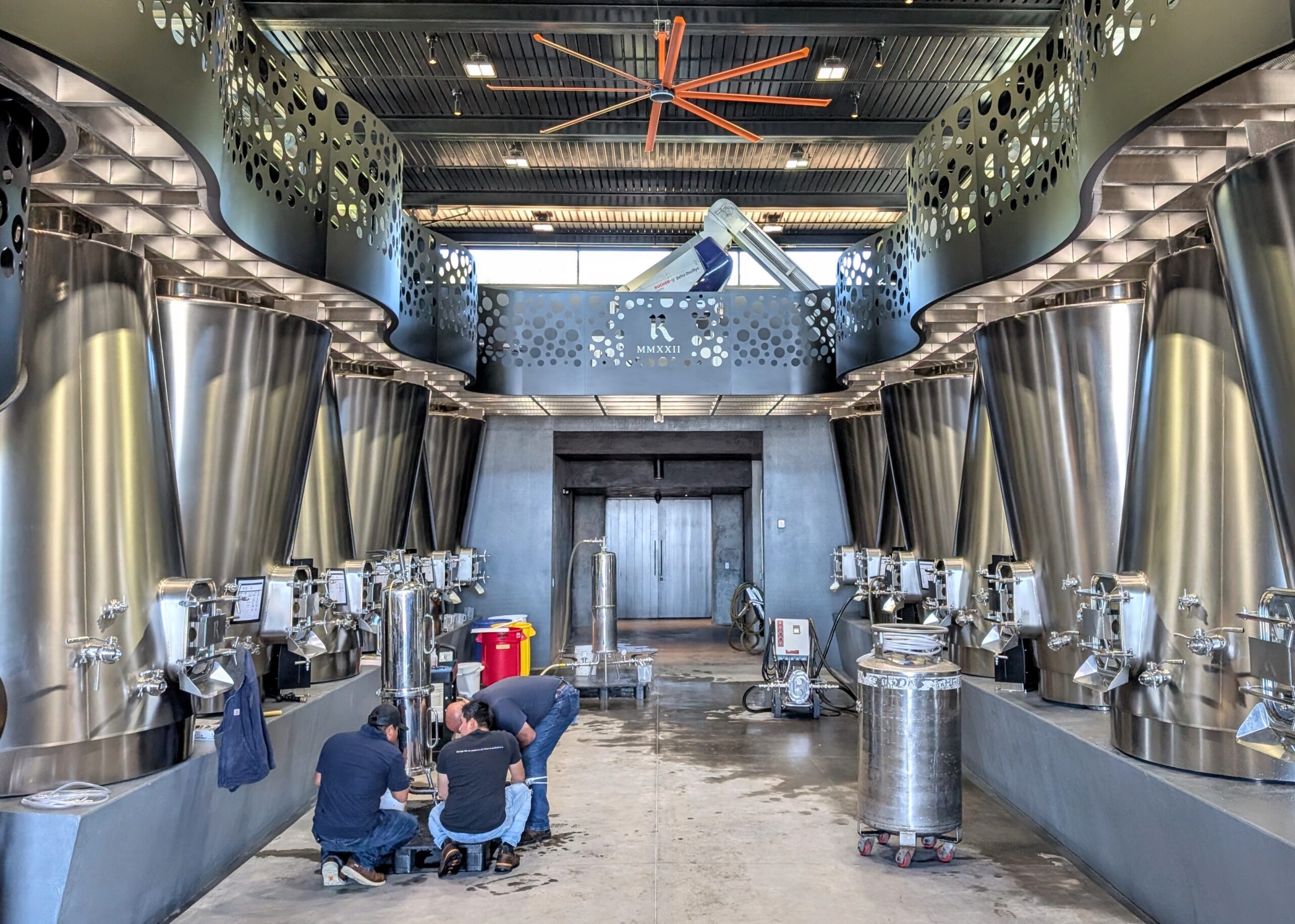 One of the coolest fermentation rooms in Napa Valley!