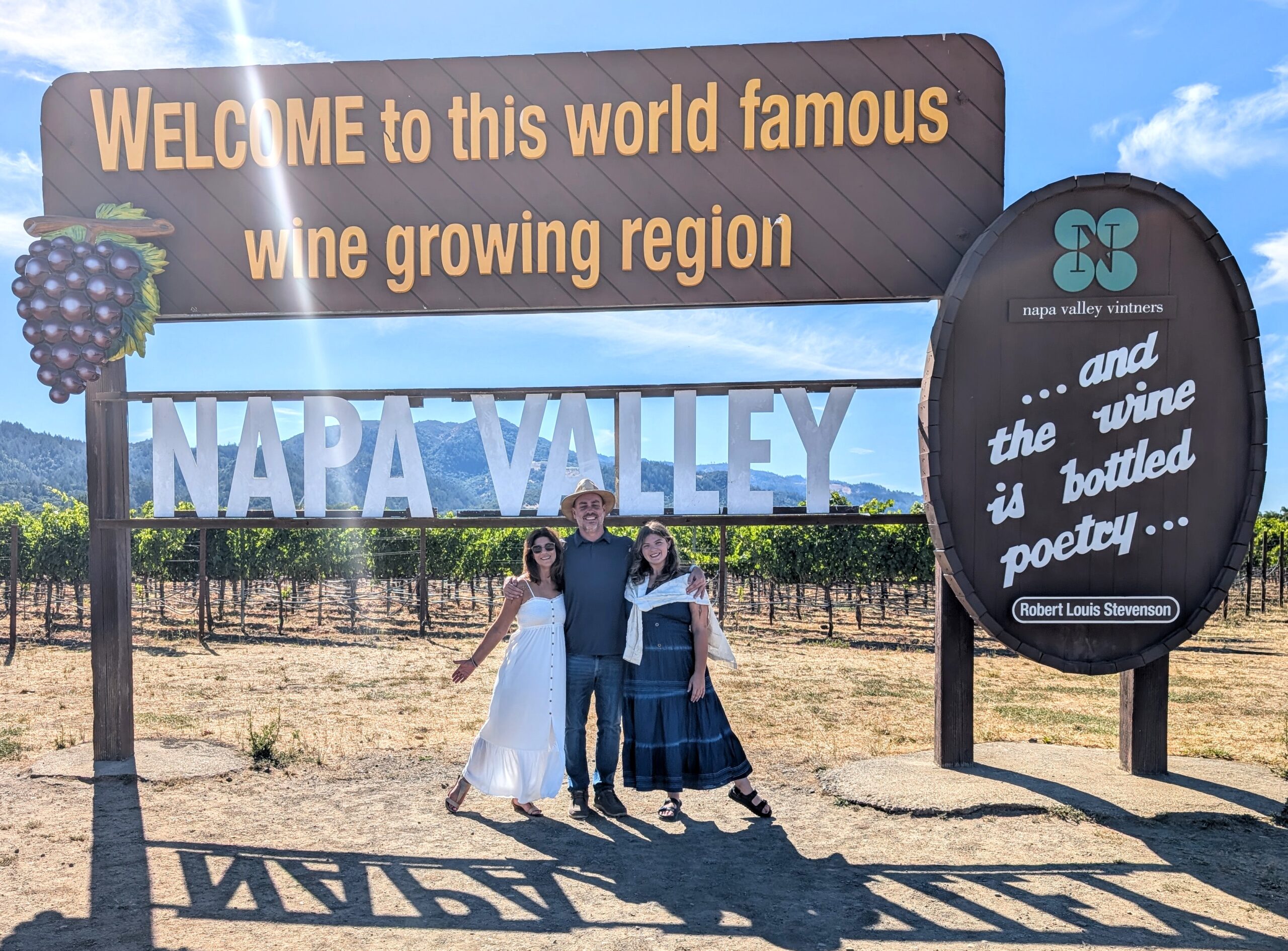 Welcome to this world famous wine growing region – Napa Valley!