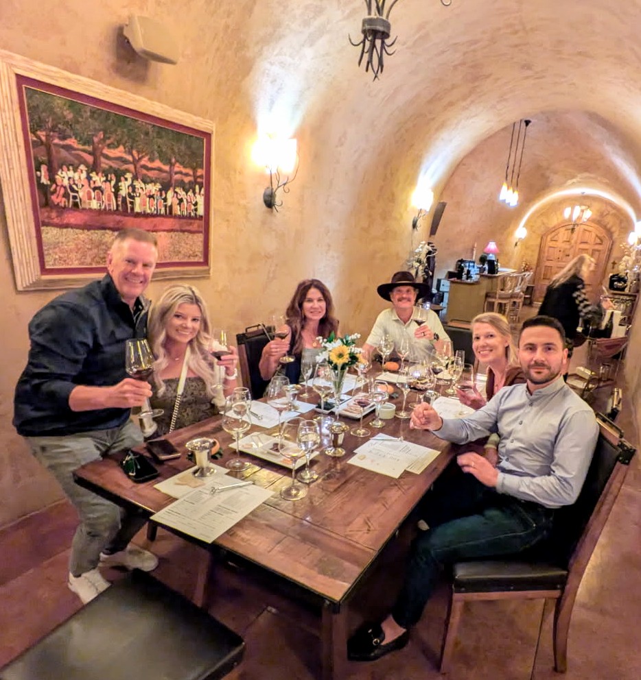 Wine tastes better in a cave!