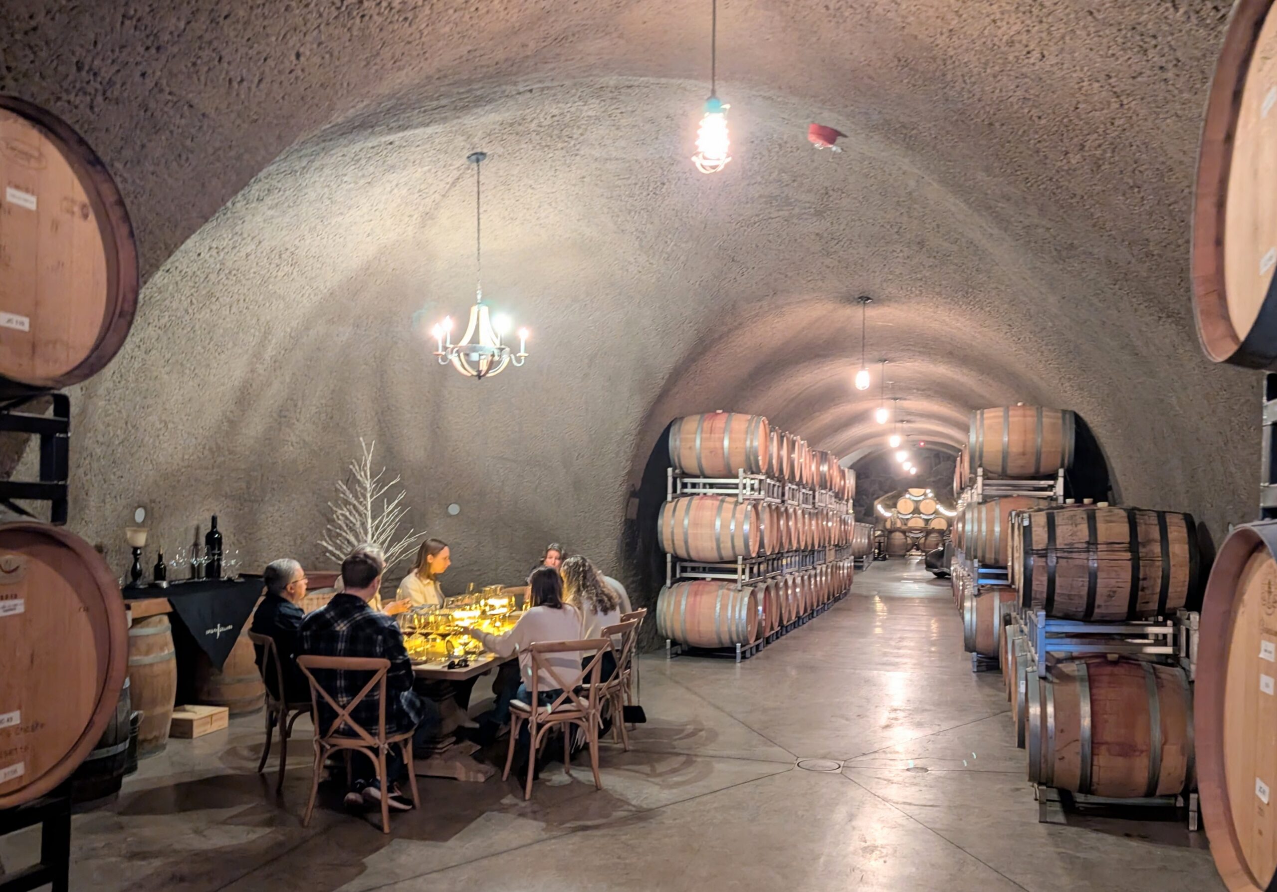 Wine tastes better in a wine cave!