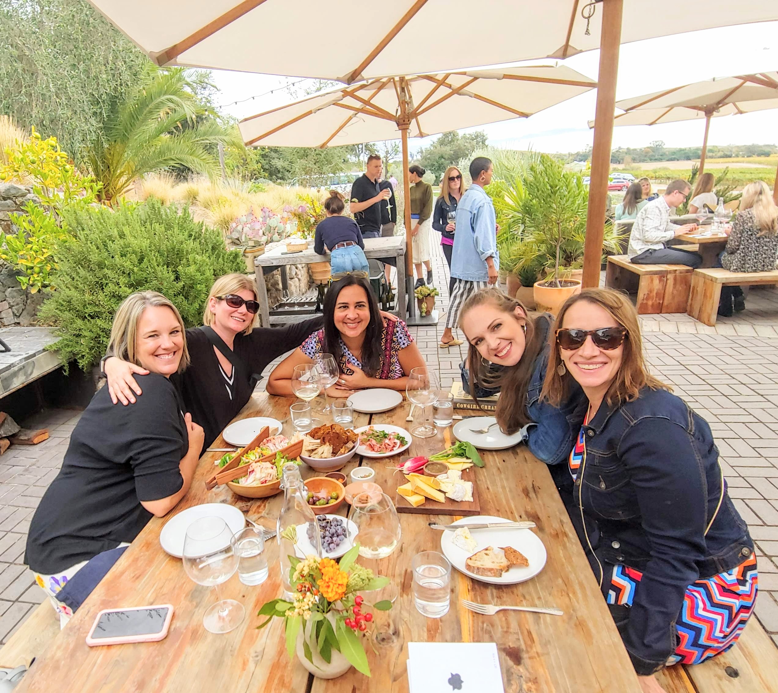 What makes for a great trip?  Wine, food & friends!