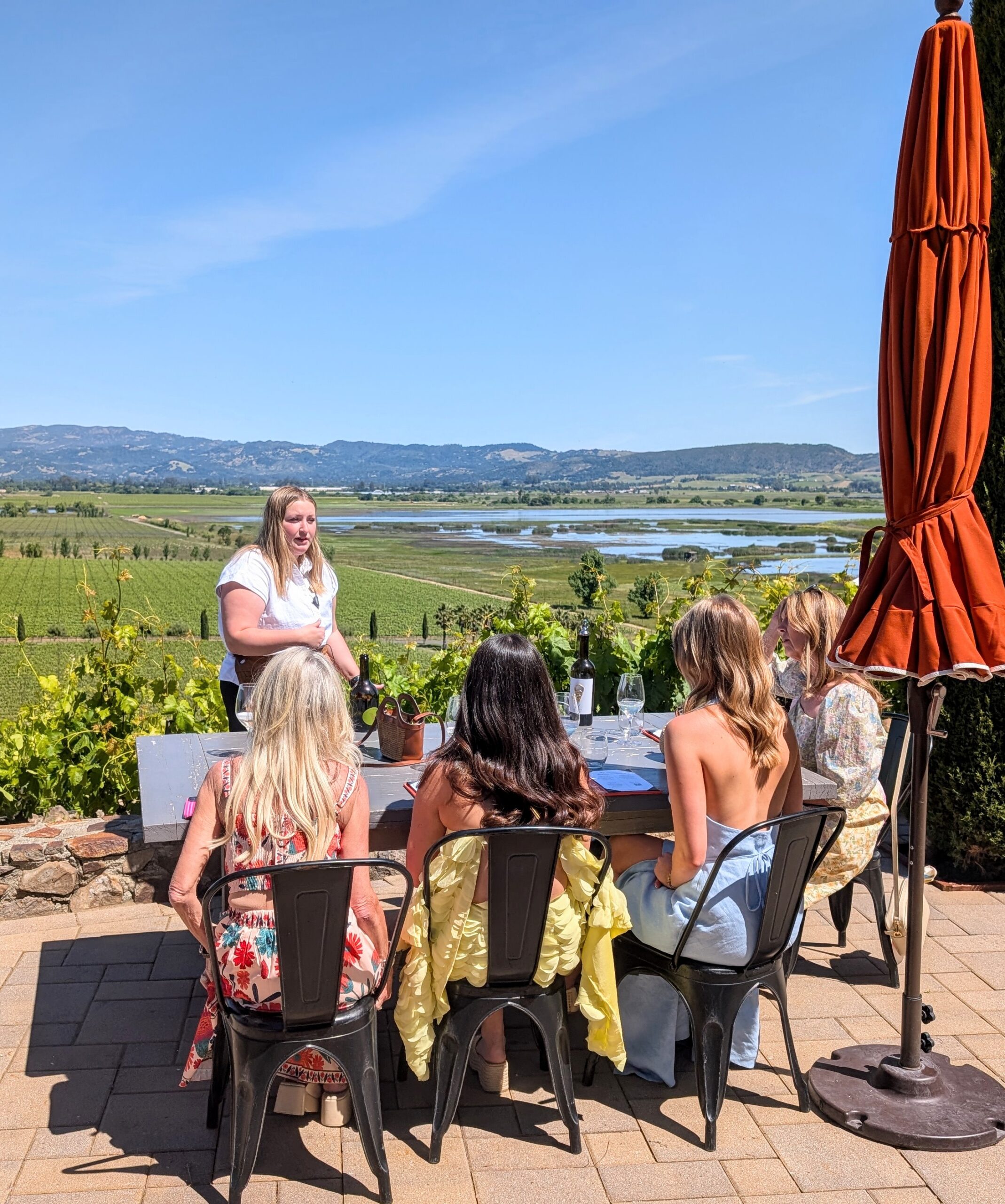 The best way to spend a girls’ weekend – with a glass of wine & an incredible view!
