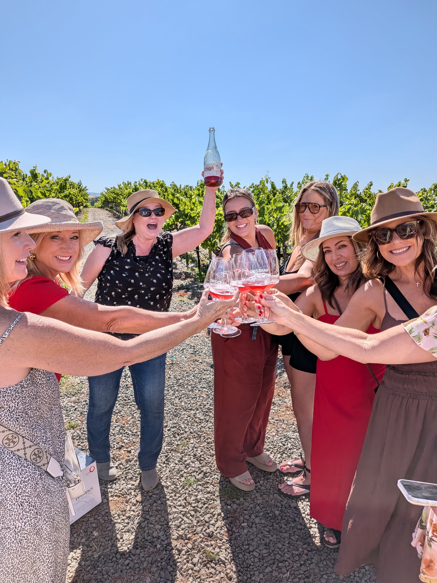 What better way to start your wine country weekend with friends than with a bottle of rose’!